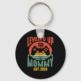 I Leveled Up To Mommy 2026 Pregnancy Announcement Keychain