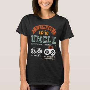 I Leveled Up To Uncle 2021 Vintage Promoted To Unc T-Shirt