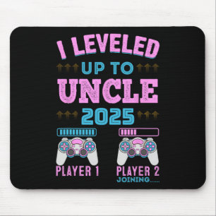 I Leveled Up To Uncle 2025 Pregnancy Announcement Mouse Pad