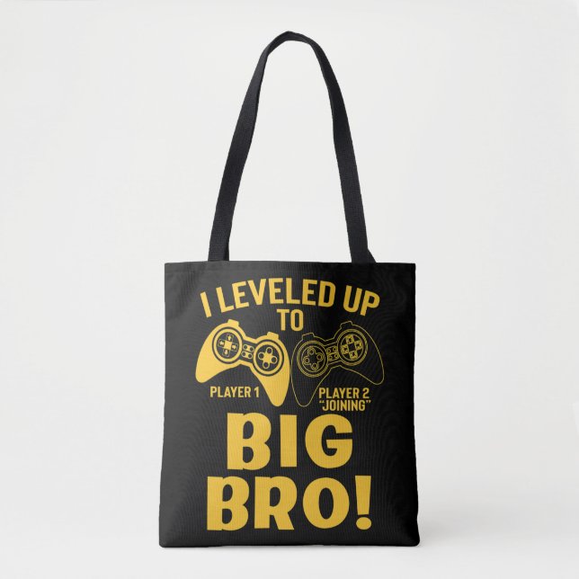 I Levelled Up To Big Bro Tote Bag (Front)