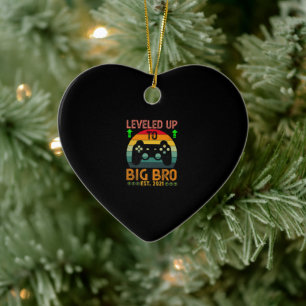 I Levelled Up To Big Brother Est2021 Promoted Ceramic Ornament