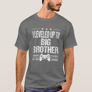 I Levelled Up To Big Brother Est 2023 Funny New Br T-Shirt