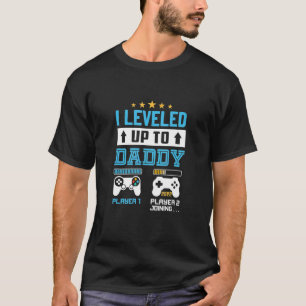 I Levelled Up To Daddy 2022 Soon To Be Dad 2022 T-Shirt