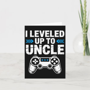 I Levelled Up To Uncle Gamer Gaming Pregnancy Anno Card