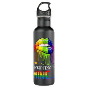 I Licked It So It Mine , Gay Pride LGBT 710 Ml Water Bottle