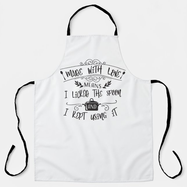 I Licked The Spoon Apron (Front)