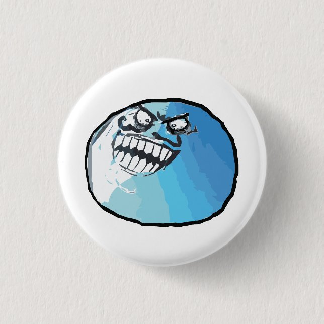 I Lied Rage Face Meme 1 Inch Round Button (Front)