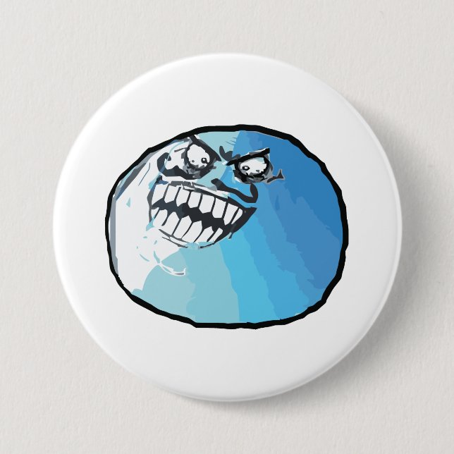 I Lied Rage Face Meme 3 Inch Round Button (Front)