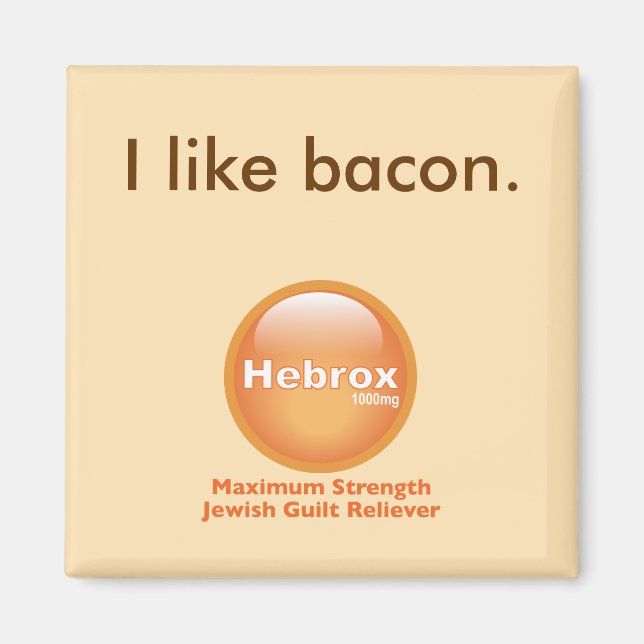 I like bacon magnet (Front)