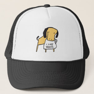 I like beer, funny design trucker hat