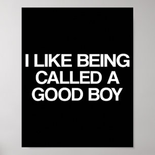 I Like Being Called A Good Boy Poster