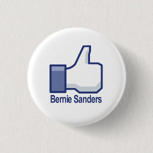 I Like Bernie Sanders Thumbs up 1 Inch Round Button