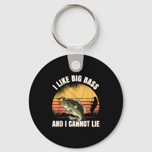 I Like Big B And I Cannot Lie Fishing Keychain