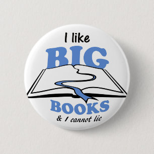 I like Big Books 2 Inch Round Button