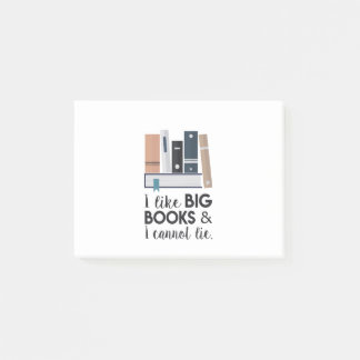 I like big books and I cannot lie! Post-it Notes