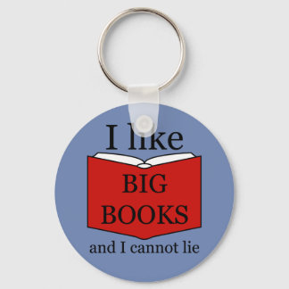 I Like Big Books Keychain