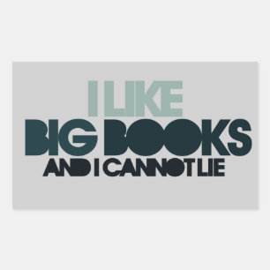 I Like Big Books Sticker