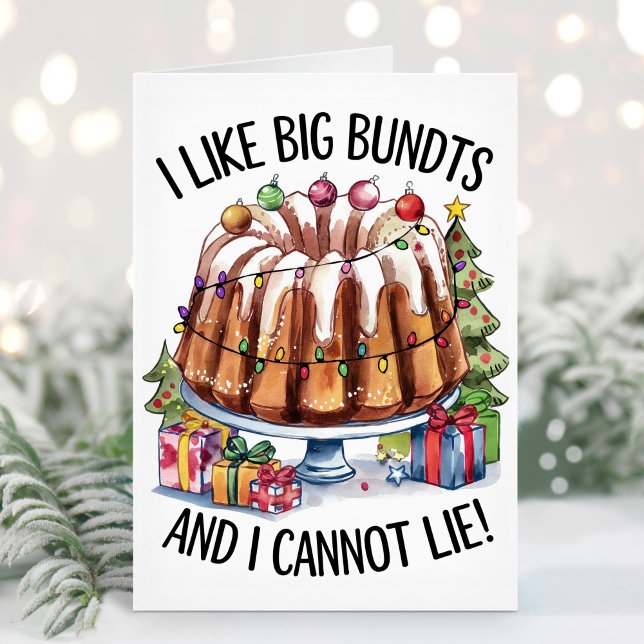 I Like Big Bundts Cannot Lie Funny Christmas Card (Creator Uploaded)
