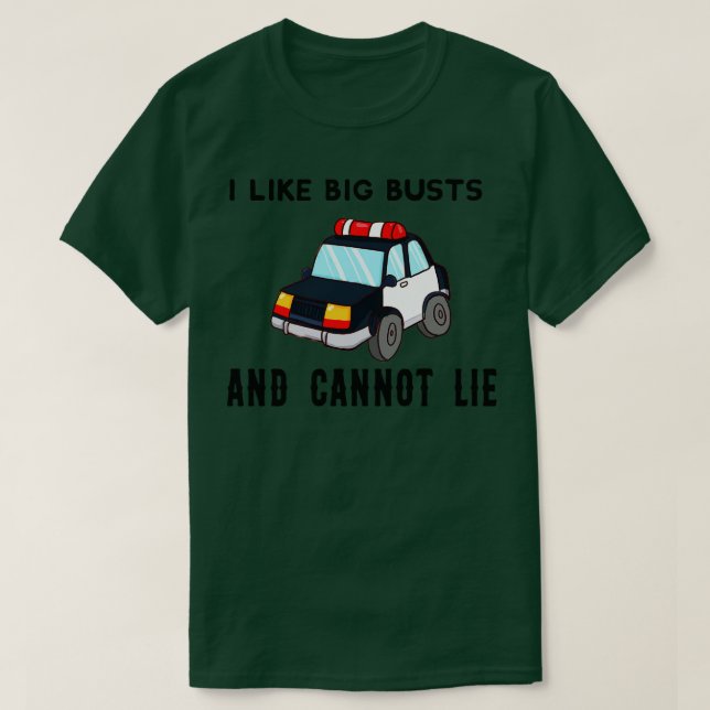 i like big busts and cannot lie T-Shirt (Design Front)