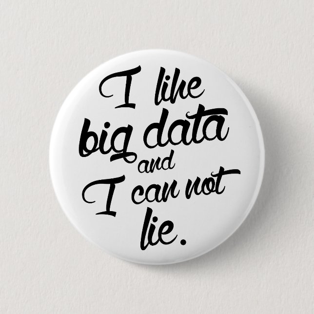 I like Big Data and I can not Lie Pin (Front)