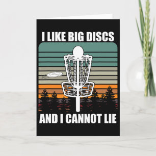 I Like Big Discs Vintage Funny Disc Golf Card