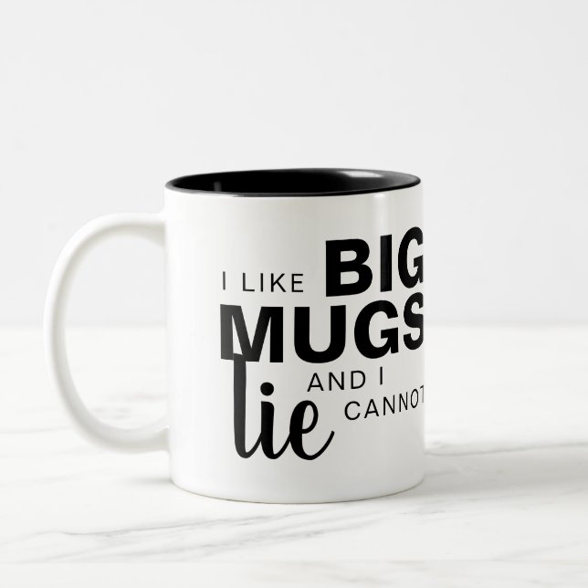 I like big mugs and I cannot lie funny humor (Left)
