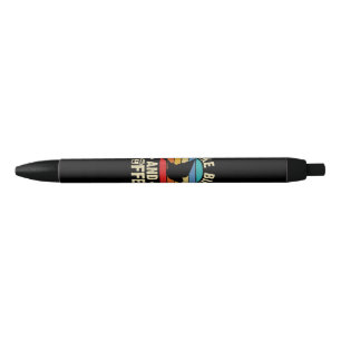 I like Birds & Coffee Funny vintage Birds theme lo Black Ink Pen