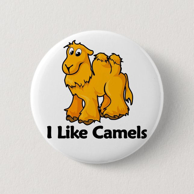 I Like Camels 2 Inch Round Button (Front)