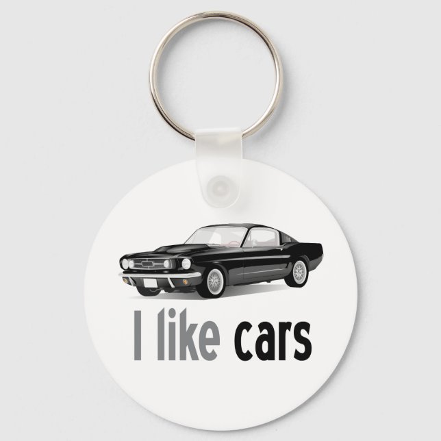 I like cars keychain (Front)