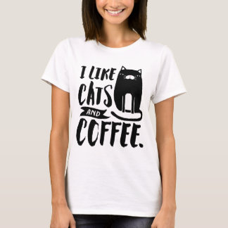 I Like Cats & Coffee T-Shirt