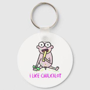 I Like Chalk A Lot Keychain