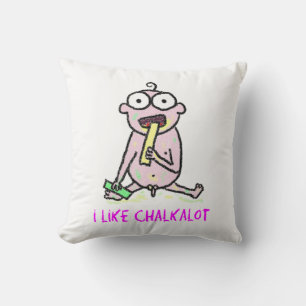 I Like Chalkalot Throw Pillow