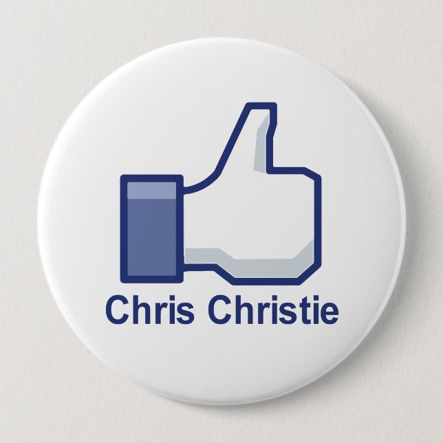I LIKE CHRIS CHRISTIE 4 INCH ROUND BUTTON (Front)
