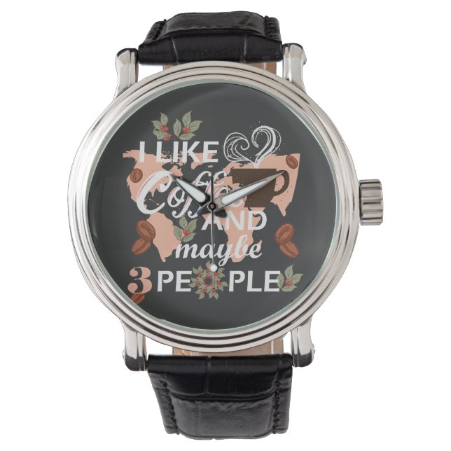 I like coffee and maybe three people watch (Front)