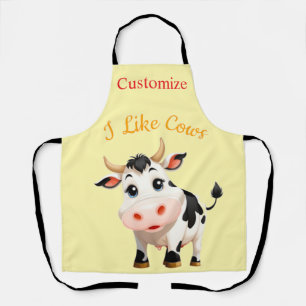 I Like Cows Art Thunder_Cove Apron