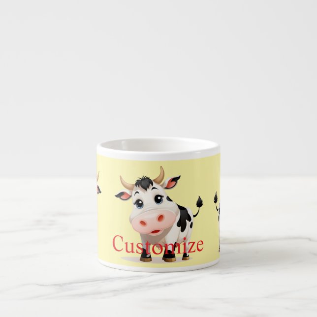 I Like Cows Art Thunder_Cove Espresso Cup (Front)
