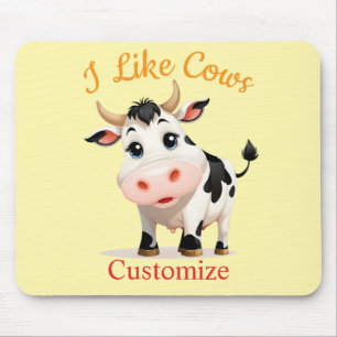I Like Cows Art Thunder_Cove Mouse Pad
