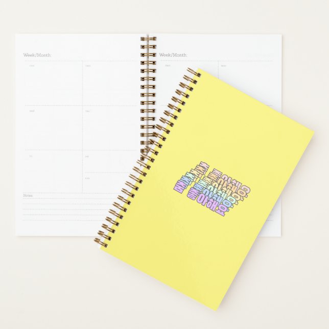 I like dancing Korean dance Hangul Planner (Display)