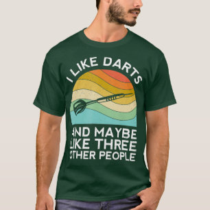 I Like Darts Cricket Dart 501 Beer Retro Funny T-Shirt