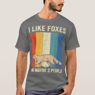 I Like Foes and Maybe 3 People Retro Foes Lover T-Shirt