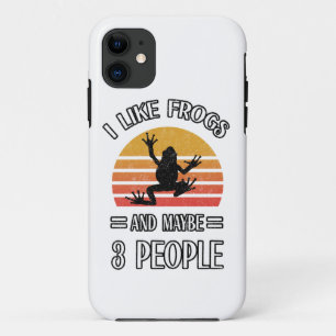 I Like Frogs And Maybe 3 People Best frog gift iPhone 11 Case