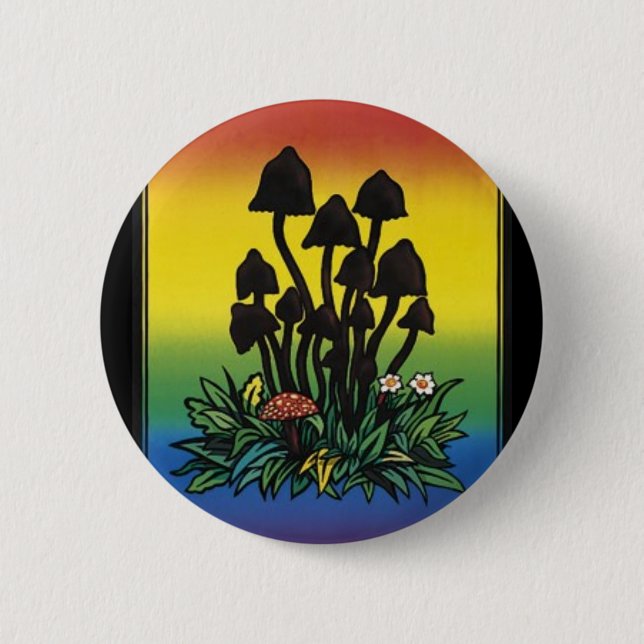 i like fungi.. 2 inch round button (Front)