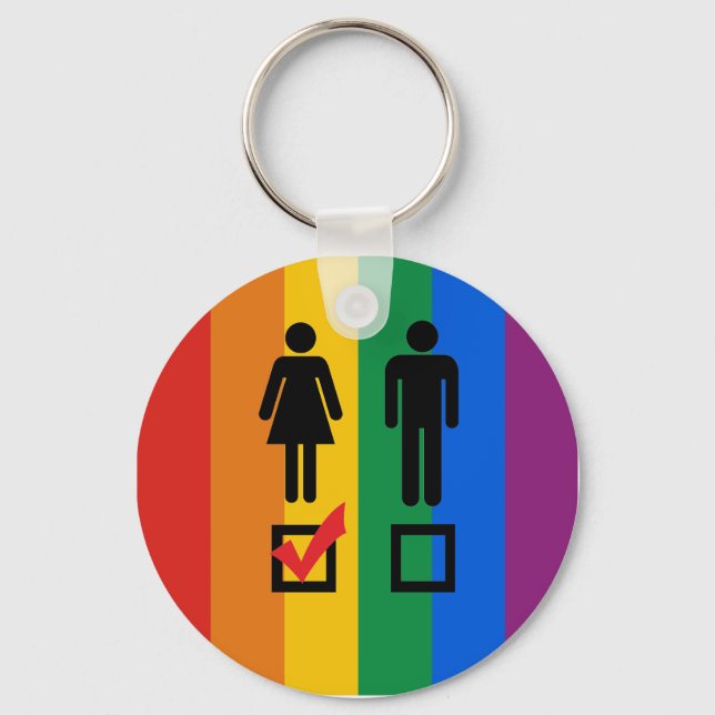 I LIKE GIRLS KEYCHAIN (Front)