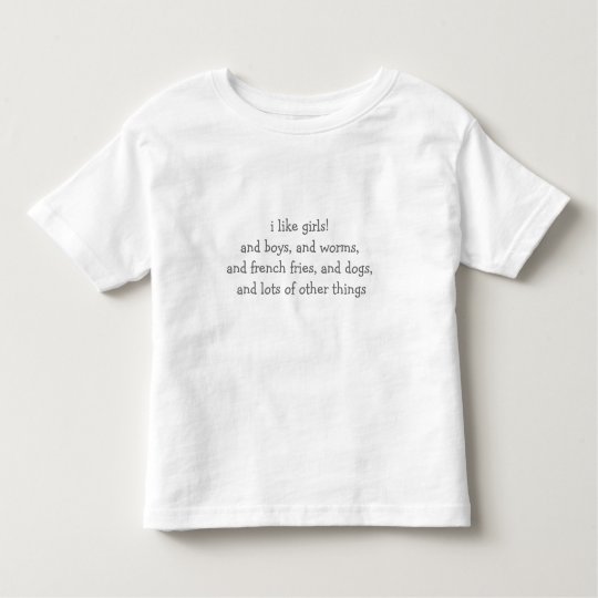 i like girls t toddler t-shirt