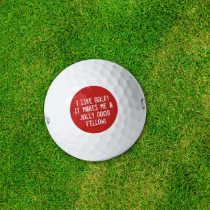 I like Golf Funny Sports Humour Saying Typography Balls