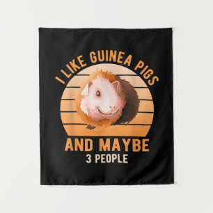 I Like Guinea Pigs Wheek Cavy Lover Guinea Pig Mom Tapestry