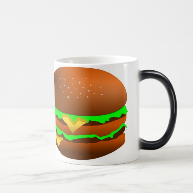 I like hamburgers, magic mug (Right)