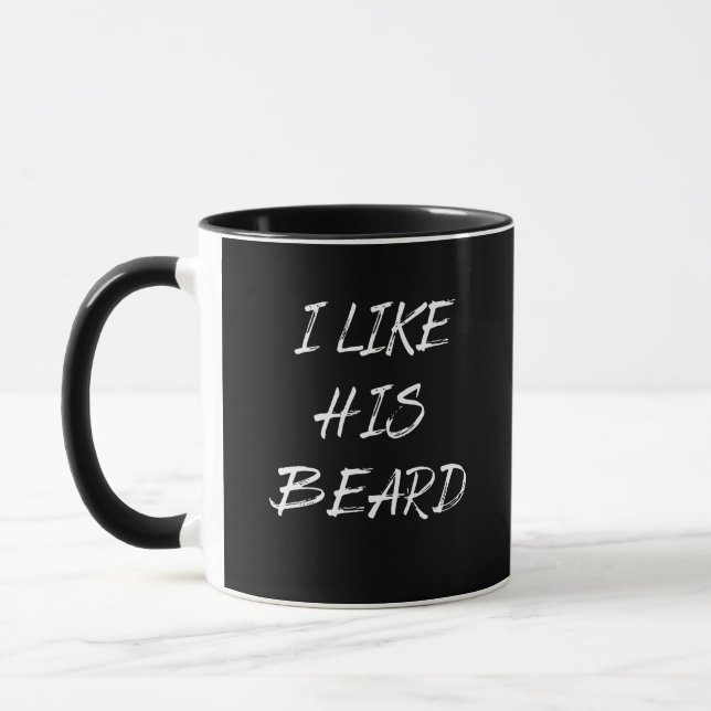 I like his beard beardedman funny mug (Left)
