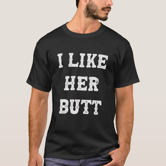 I Like His Beard I Like Her But Matching Complimen T-Shirt (Front)