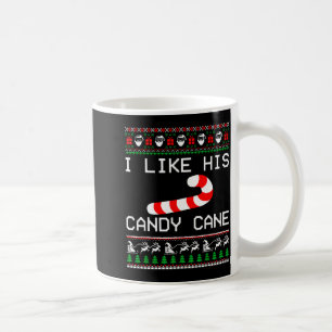 I Like His Candy Cane Couple Matching Christmas Me Coffee Mug